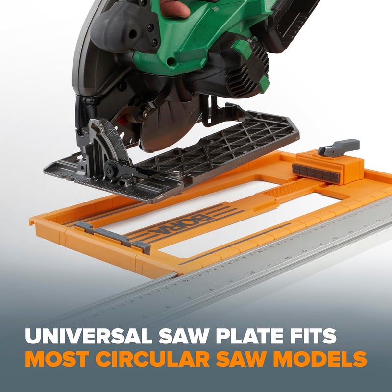 BORA NGX Saw Plate RT Circular Saw Guide, For Straight Cuts, designed for use with NGX and WTX Clamp Edge System, Adjustable to fit most Circular Saws 546001 - Image 3